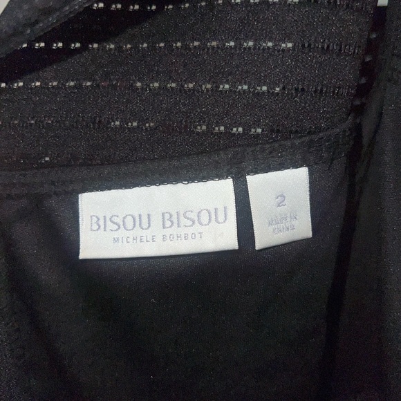 Bisou Bisou Black Textured Midi Dress - Picture 3 of 3